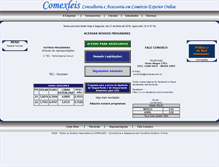 Tablet Screenshot of comexleis.com.br